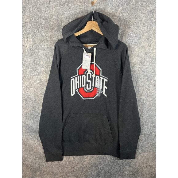 Ohio State Buckeyes Football NCAA Tribute Hoodie Men’s XL Gray Graphic NEW - Picture 1 of 11